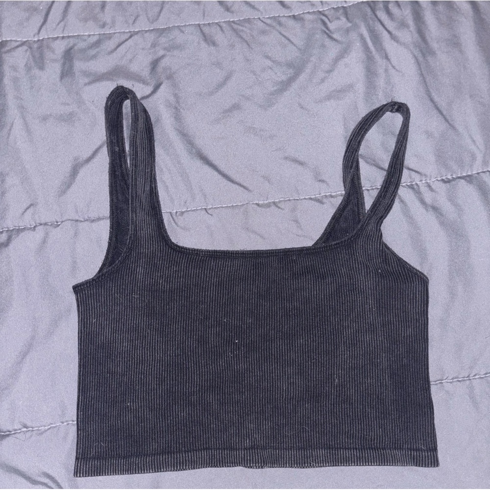 Small Grey Crop Top